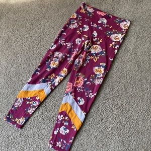 Matilda Jane womens floral leggings with chevron detail